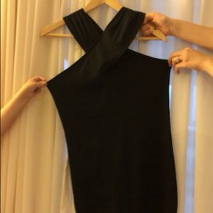 Leith dress black Nordstrom L